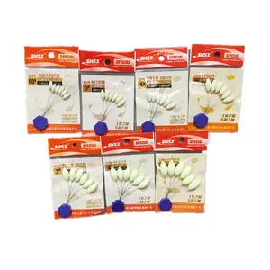Shsx 6 cái/túi mini Câu cá nổi Bobber bảy sao hình bầu dục sáng câu cá nổi bọt thay vì không gian đậu - Product Image 1
