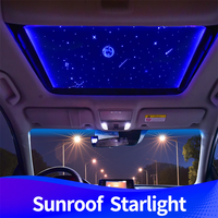 Film panoramique pour toit ouvrant de voiture, éclairage d'ambiance intérieur, film ciel étoilé avec lampe étoilée pour voiture