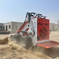 Minipala cingolata diesel Euro 5 EPA Changchai da 890 kg con trinciatrice forestale e tosaerba