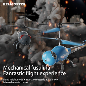 <span class=keywords><strong>Hélicoptère</strong></span> RC mécanique 3.5CH 2.4G en forme de libellule avec évitement intelligent des obstacles, maintien d'altitude et gyroscope – Mini <span class=keywords><strong>hélicoptère</strong></span> RC - Product Image 2