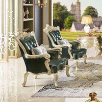 Königliche europäische Luxus möbel Wohnzimmer Sofa chinesisches Sofa Leder Foshan antikes Holzsofa Wohnzimmer möbel