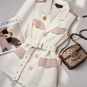 <span class=keywords><strong>Gilet</strong></span> <span class=keywords><strong>court</strong></span> vintage en spandex, tendance de cette année, explosions de mode, <span class=keywords><strong>petit</strong></span> modèle empilé, unique, super élégant, <span class=keywords><strong>blanc</strong></span>, 120 - Product Image 2