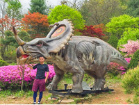 Modèle de robot artificiel de simulation de dinosaure grandeur nature pour une utilisation intérieure/extérieure dans les parcs à thème et les centres commerciaux à vendre