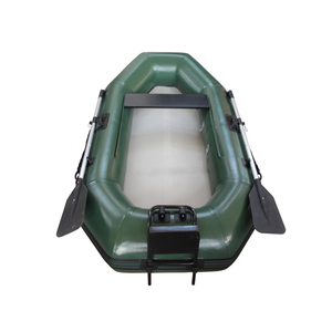 Bote Inflable para Pesca WELLSURF, Embarcación Neumática para Entusiastas, Motor Fuera de Borda, 235 cm, PVC de 0.9 mm de Grosor, Piso Inflable para 4 Personas - Product Image 4