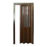 Porte intérieure moderne en PVC pliable et étanche pour salle de bain et appartement