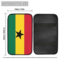 Coussin d'accoudoir universel fin pour voiture avec imprimé drapeau national de la Martinique, housse de confort pour accoudoir pour la conduite quotidienne