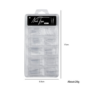 100pcs Extra Short French Style Almond Square <b>Nail</b> Tips Full Half Dual Cover Stiletto Manicure <b>Nail</b> <b>Extensions</b> for Fingers - Product Image 5