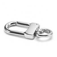 Bijoux en acier inoxydable, grande chaîne épaisse fermoir pour animal de compagnie, collier de bagage, support à fermoir rotatif brillant