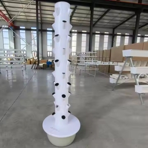 Sistema di Coltivazione Verticale Idroponico a Torre con Pompa, 9 Livelli, Materiale ABS Durevole, Alta Resa, Bianco Anti-UV - Product Image 2
