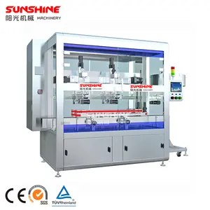 5000BPH High speed 1 2 heads Automatic servo motor torque control tracking type bottle capping machine for plastic glass bottle