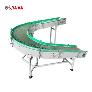 YA-VA Pengiriman Cepat Produsen Cina Food Grade Curve Belt Conveyor Chain Belt Conveyor Sistem Konveyor Sabuk Tahan Panas