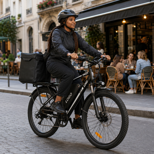 Vélo cargo électrique en gros d'usine, 27,5 pouces, autonomie de 108 km, batterie grande capacité pour entreprises de livraison, OEM - Product Image 1