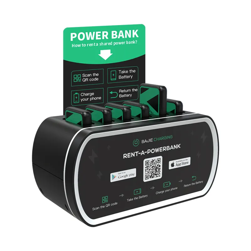 Cho thuê điện thoại di động Trạm Sạc Dock máy bán hàng tự động Power cank chia sẻ cho thuê ngân hàng điện trạm