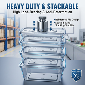 Disposable Lunch Single Compartment, Plastic Takeaway Box, Restaurant Use, Food Grade PP Material - Product Image 2