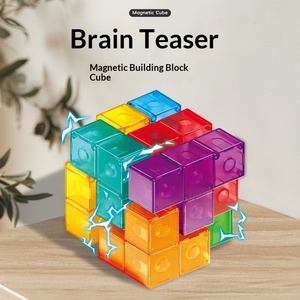 Bloques <span class=keywords><strong>de</strong></span> construcción magnéticos para el <span class=keywords><strong>cubo</strong></span> 's Cube Luban, <span class=keywords><strong>cubo</strong></span> 3D, juguete <span class=keywords><strong>de</strong></span> ensamblaje para niños, <span class=keywords><strong>cubo</strong></span> Soma, juguete educativo para el pensamiento temprano - Product Image 2