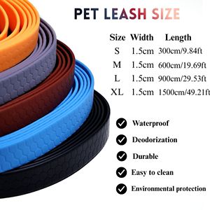 إكسسوارات حيوانات أليفة عالية الجودة ومتينة، طراز كلاسيكي فاخر، مقود كلاب مخصص بنمط خلية النحل - Product Image 6