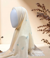 Voile Hijab à Perles Œil de Chat pour Femmes Musulmanes, Respirant, Jilbab Mignon, Foulard Personnalisé avec Strass Thermocollés, Vente en Gros