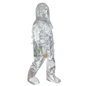 Двухслойная алюминиевая фольга EN1486, композитная арамидная огнестойкая одежда, теплоизоляционная одежда, термостойкий костюм