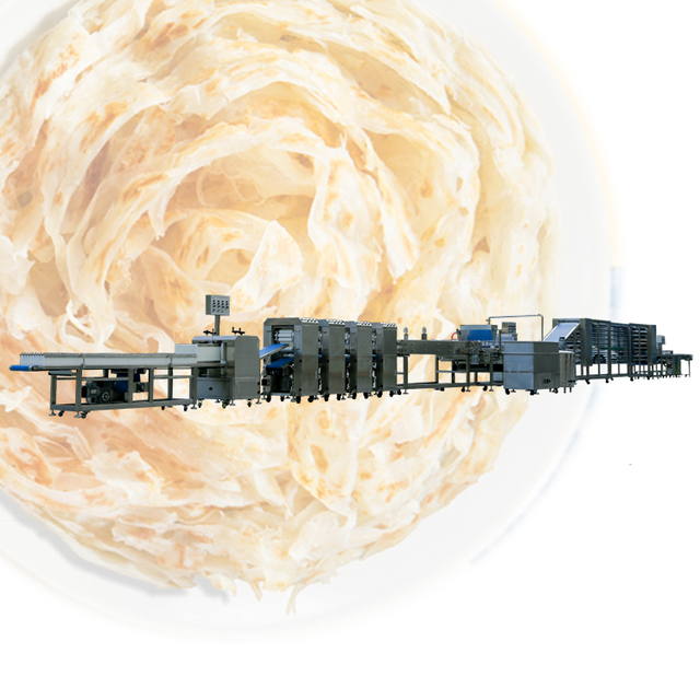 Automatic Plain Paratha Making Machine Scallion Pancake Making Machine Pressing and Film Covering Machine Line