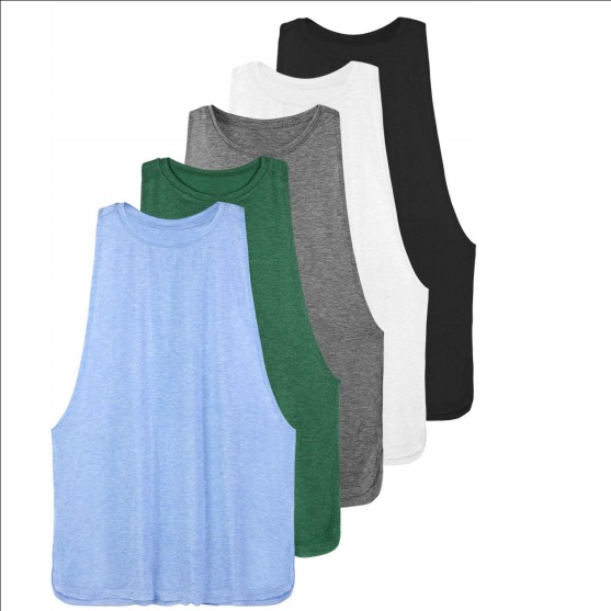 Custom Workout Tank Tops for Women Running Muscle Tanks Sleeveless Loose Fit Gym Yoga Sport Shirts