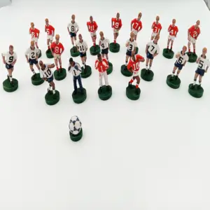 Mainan Bintang Sepak Bola Mini Solid PVC Kartun Model Dekorasi Pesta Semua Peran Action Figure