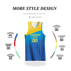 Maillots de basket-ball réversibles personnalisés OEM, sublimation, respirants, ensembles d'uniformes de basket-ball imprimés - Product Image 4