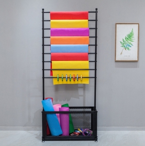 Einfaches mehrschichtiges Aufbewahrungsregal für Hosen Stoffmontage Satinband Satinboden Schal und Handtuchregal für den Blumenladen - Product Image 5