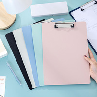 Bloc de letras A4 para oficina con logotipo personalizado, Clip de papel, Folio plegable, carpeta de archivos para estudiantes y profesores, cartón PP para uso en el aula