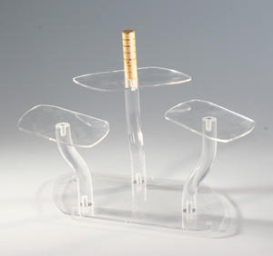 แท่นวางโชว์อะคริลิคใสแบบกำหนดเองสำหรับกำไลข้อมือ นาฬิกา แหวน หมวก ชุด 3 ชิ้น สำหรับร้านขายเครื่องประดับและนาฬิกา - Product Image 4