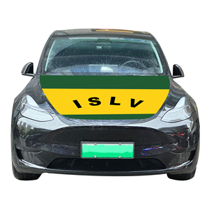 Vente en gros 120x150cm Couverture de capot moteur de voiture durable Îles de la société Conception graphique Numérique Résistant à l'usure Capot de voiture Couvre Drapeau - Product Image 1