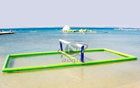 Grand terrain de volley-ball gonflable pour piscine / terrain de volley-ball aquatique / terrain de tennis pour jeux sportifs - Certifié CE, couleur personnalisée Aoqile
