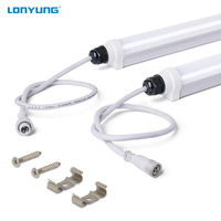 IP66 1200MM 18W 12V titreme ücretsiz su geçirmez T8 entegre dondurucu soğutucu kapı Led tüp ışık süpermarket mağaza buzdolabı