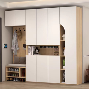 Mobile <span class=keywords><strong>ingresso</strong></span> moderno in legno personalizzabile, scarpiera e <span class=keywords><strong>armadio</strong></span> contenitore per soggiorno - Product Image 4