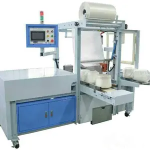 Pallet Wrapping Machine For Cotton Yarn In Automatic Cone Packing System