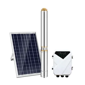 Bomba de pozo de agua sumergible alimentada por CC solar de 1/2 Hp de flujo pesado eléctrico