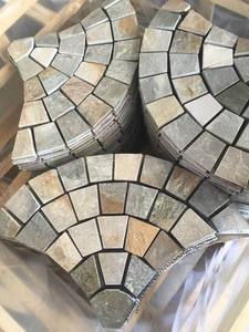 Thanh lịch ngoài trời paver gạch đá tự nhiên đá Granite lát đá đen <span class=keywords><strong>Slate</strong></span> cho đường lái xe sân vườn sàn ngoài trời gạch - Product Image 2