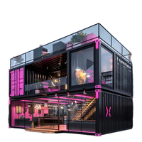 Maison mobile personnalisable à distance, conteneur créatif de 20 pieds ou 40 pieds pour café, bar, restauration rapide