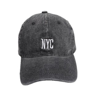 Casquette de baseball en denim délavé avec broderie Nyc, chapeau unisexe à la mode pour hommes et femmes - Product Image 5