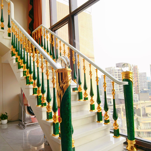 מעקה זכוכית אלומיניום מודרני בצורת מעקה עם תכונה עמידה במים עבור וילה מדרגות עיצוב מעקה בטיחות - Product Image 2