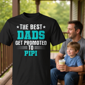 Camiseta para los mejores papás promocionados como Pipi, para uso personal o como regalo - Product Image 3