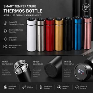 Bouteille d'eau intelligente avec affichage de la température et logo personnalisé – Cadeau d'entreprise pour promotion et activités d'entreprise - Product Image 2