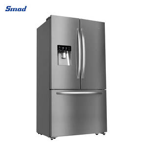 Smad ตู้เย็นในตัวพร้อมตู้กดน้ำสแตนเลสประตูฝรั่งเศสสำหรับใช้ในบ้าน - Product Image 4