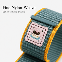 Correa de nailon ajustable para Apple Watch S10 S11 Ultra SE, diseño de lazo de conejo, tejida, con gancho y lazo, para uso casual