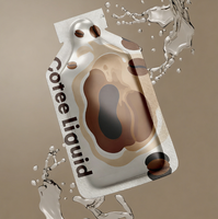 Sacs d'emballage en aluminium imprimés sur mesure pour liquides, boissons, gels énergétiques, miel, sachets en forme de bouteille, sachets de gel énergétique