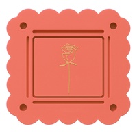 Tapis de Mahjong de flottaison supérieure Plateau de boisson Large plateau de rafraîchissement flottant rose pour le spa Bain à remous Piscine