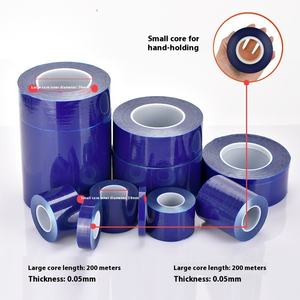 5mm aluminium Aloi lembut pintu jendela profil Glossy biru PE <span class=keywords><strong>Film</strong></span> pelindung tahan air baja tahan karat perekat rendah kaca - Product Image 2