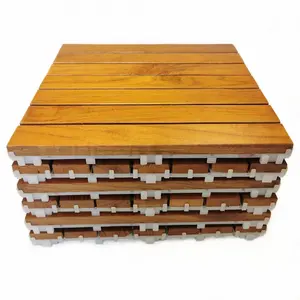 Garden outside burma teak wood decking tile