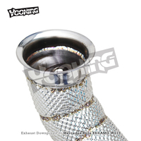Collecteur d'échappement sport en acier inoxydable SS304 pour Mercedes E63 E63S AMG W213 4.0TT 2016-2023, à flux libre avec bouclier thermique