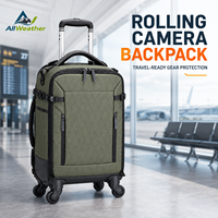 Tas Ransel Kamera Custom X-PAC dengan Roda Spinner 4, Ritsleting, Pembatas yang Dapat Dilepas, Kantong Laptop, Tahan Air untuk Fotografi