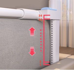 Barrière de lit pour bébé, garde-corps de lit, protection <span class=keywords><strong>anti</strong></span>-<span class=keywords><strong>chute</strong></span>, motif 3D, clôture de levage verticale, sécurité pour le sommeil du bébé, garde-corps - Product Image 3